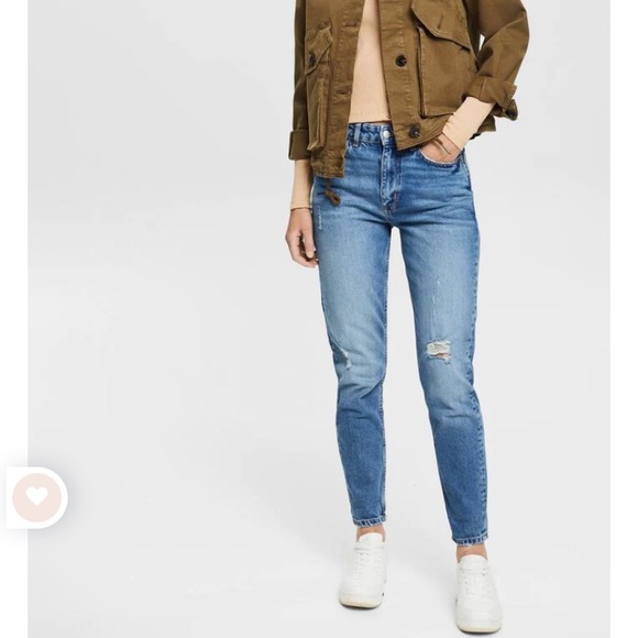 Esprit Mom fit jeans, size 29, ridged denim, these fit smaller. - Picture 5 of 8